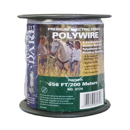 Dare Products 200mmx656'WHT Poly Wire 3174